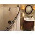Moen CSR2160-RR-OWB Adjustable Curved Shower Rod with Shower Curtain Roller Rings  Old World Bronze - B01NAQ63NZ